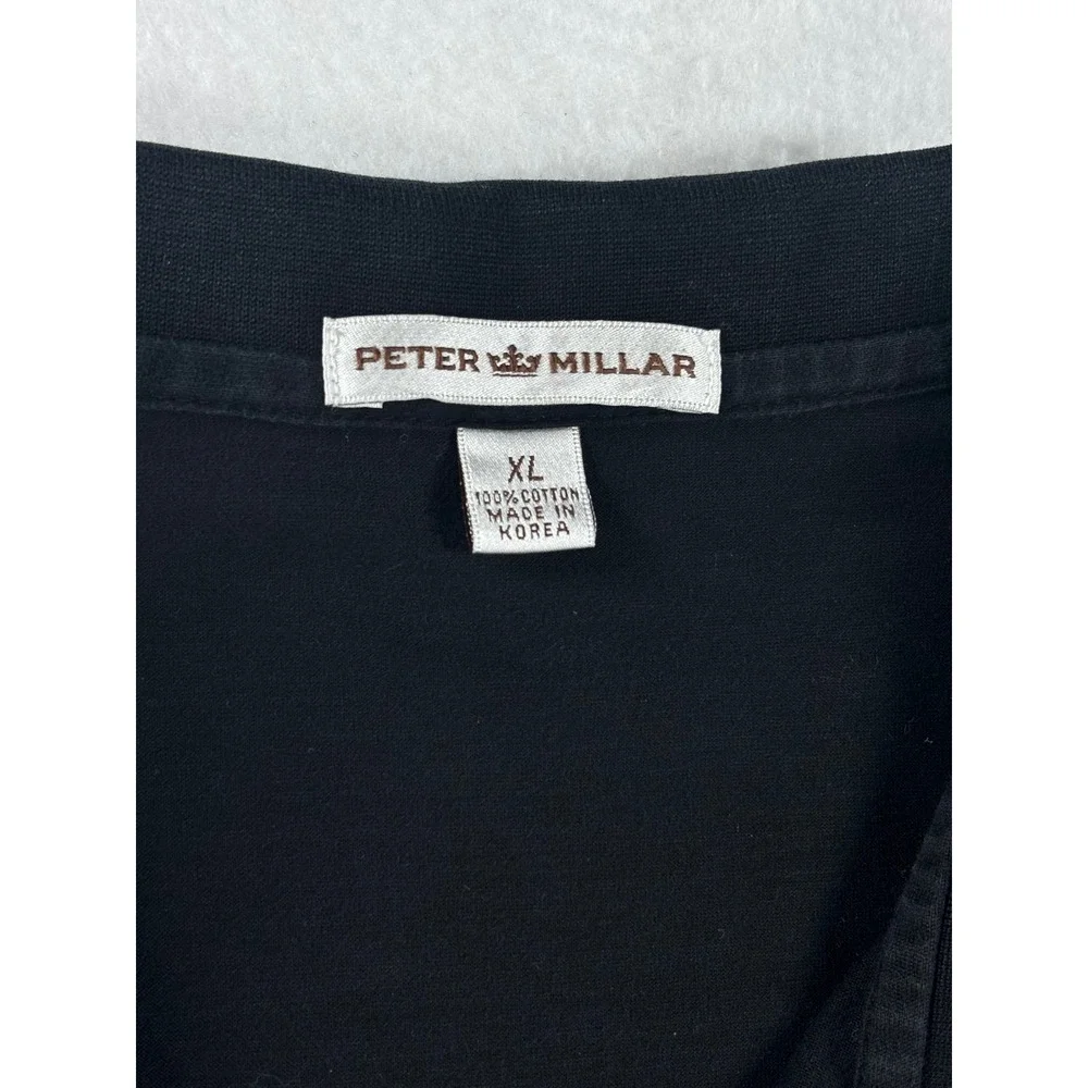 Peter Millar TCU Polo Shirt Mens XL Black Cotton Short Sleeve Horned Frogs NCAA - Picture 6 of 6